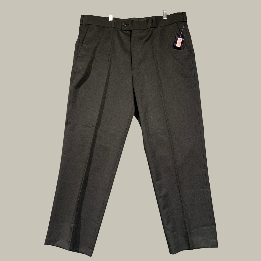 National Patrol Uniform Trousers Mens 44 Black Permanent Press Duty Pants NEW